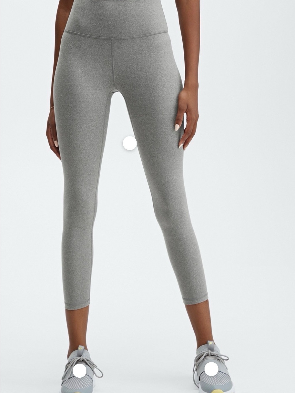 Fabletics XL Define Powerhold 7/8 Grey High-Rise Leggings.